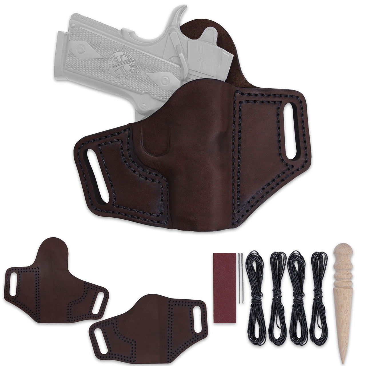 Holster Kit - for Colt® - Pancake Design - Leather - Right Hand Carry
