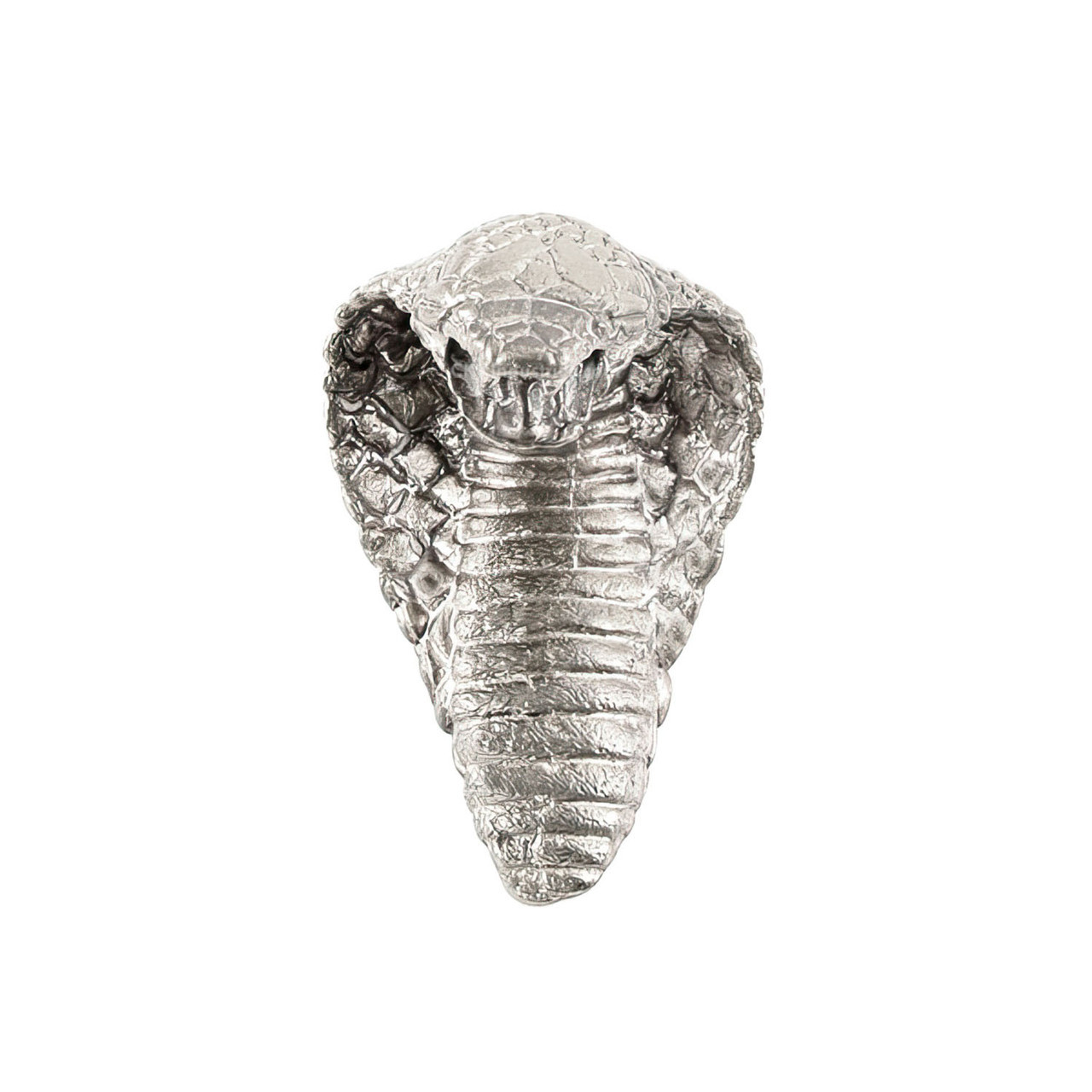 Cobra Head Pommel - Nickel Silver - 1-3/8in Opening
