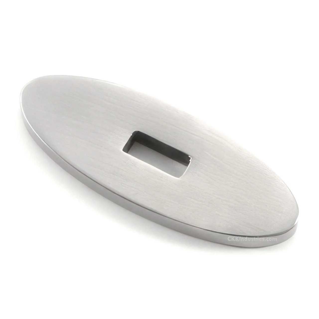 Guard - Oval - (2-3/8 x 7/8 x 3/16) - [.43 x .1875 slot] - Stainless