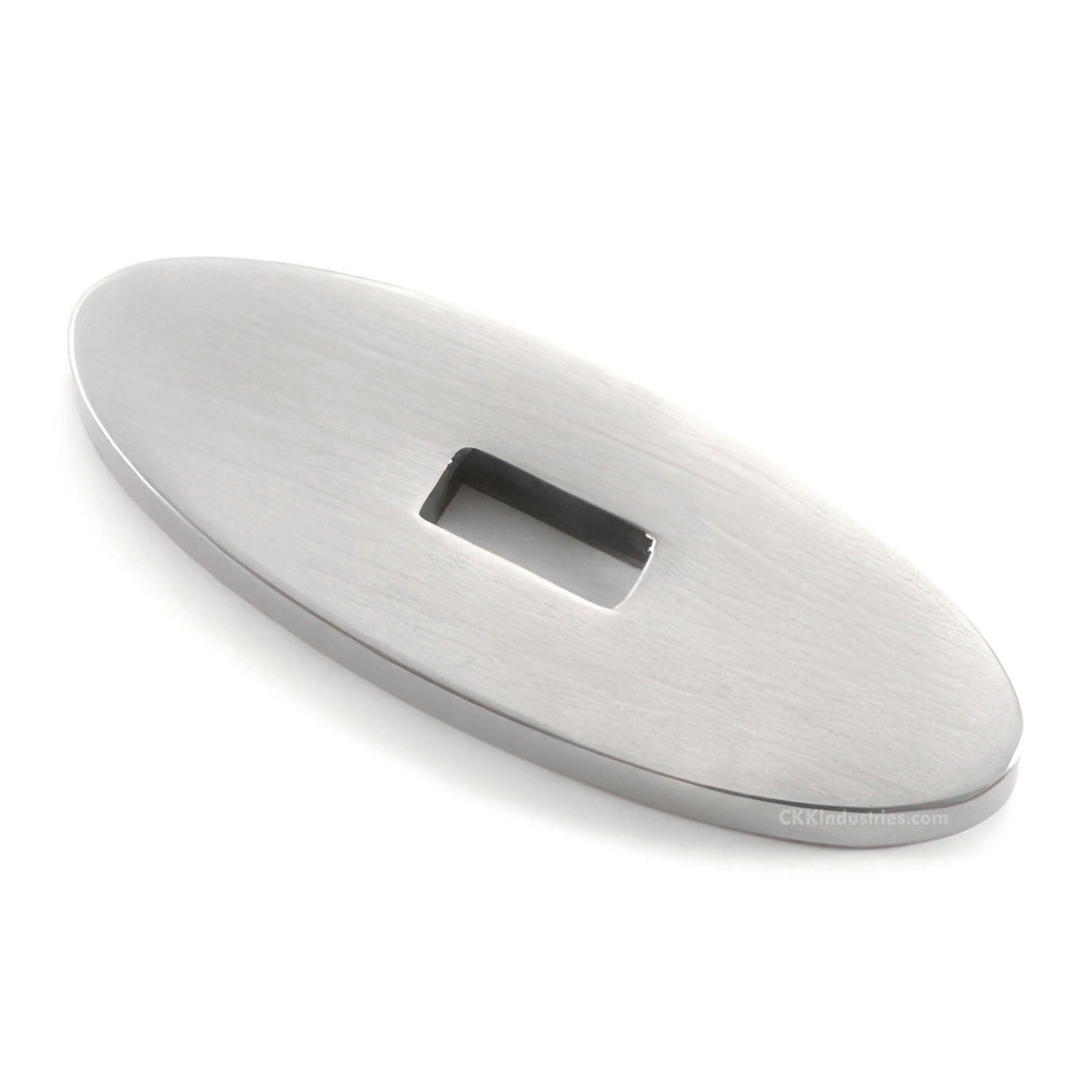 Oval Guard - Stainless - 2-3/8in - .43 x .1875 Slot