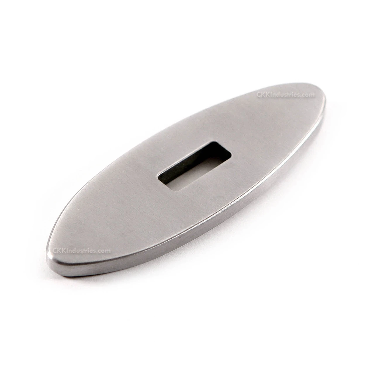 Guard - Oval - (2.925 x 1.125 x .170) - [.640 x .240 slot] - Stainless - (Harvey Dean Design)