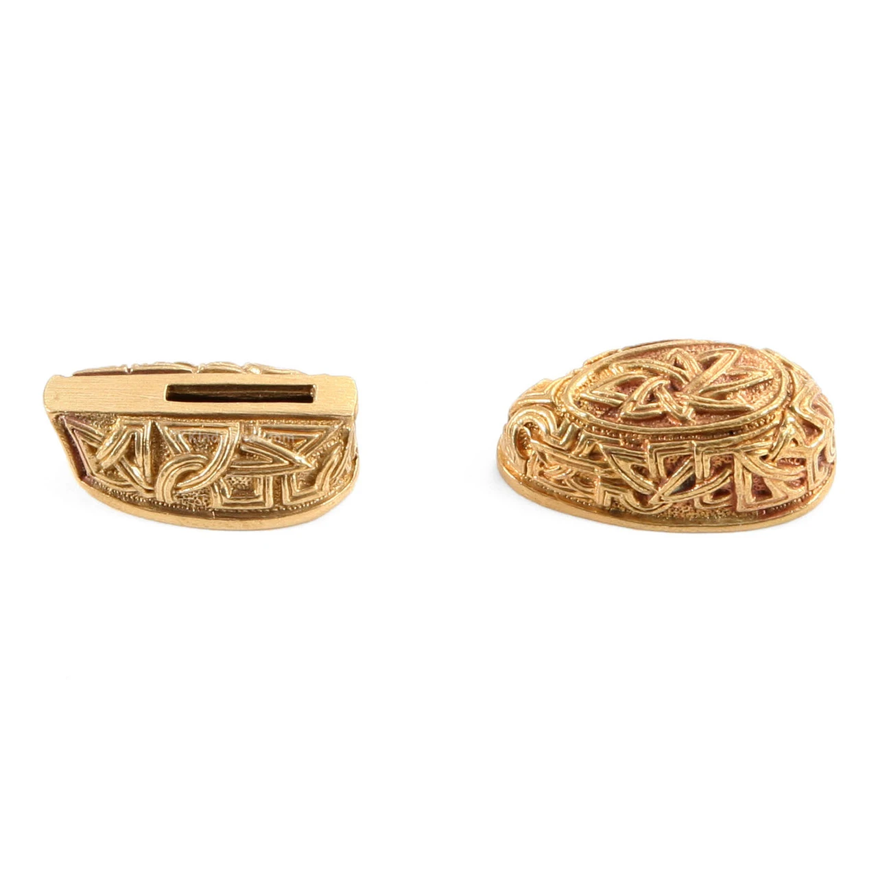 Celtic Knot Pommel & Guard Set IV - Bronze