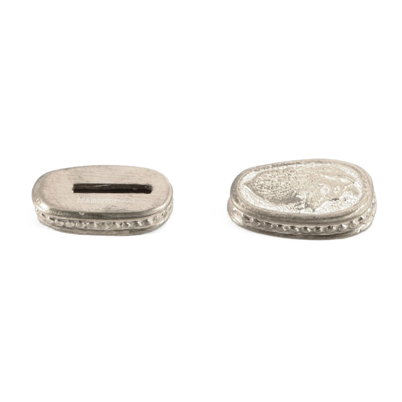 Pommel/Guard Set - Engraved Fox Set - Nickel Silver
