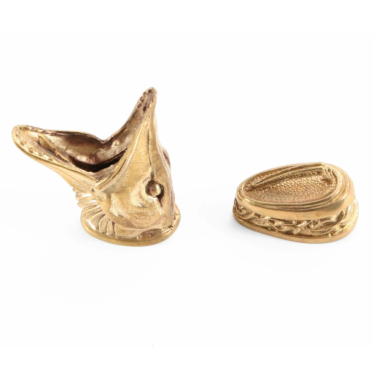 Pommel/Guard Set - Engraved Pike Set II - Bronze