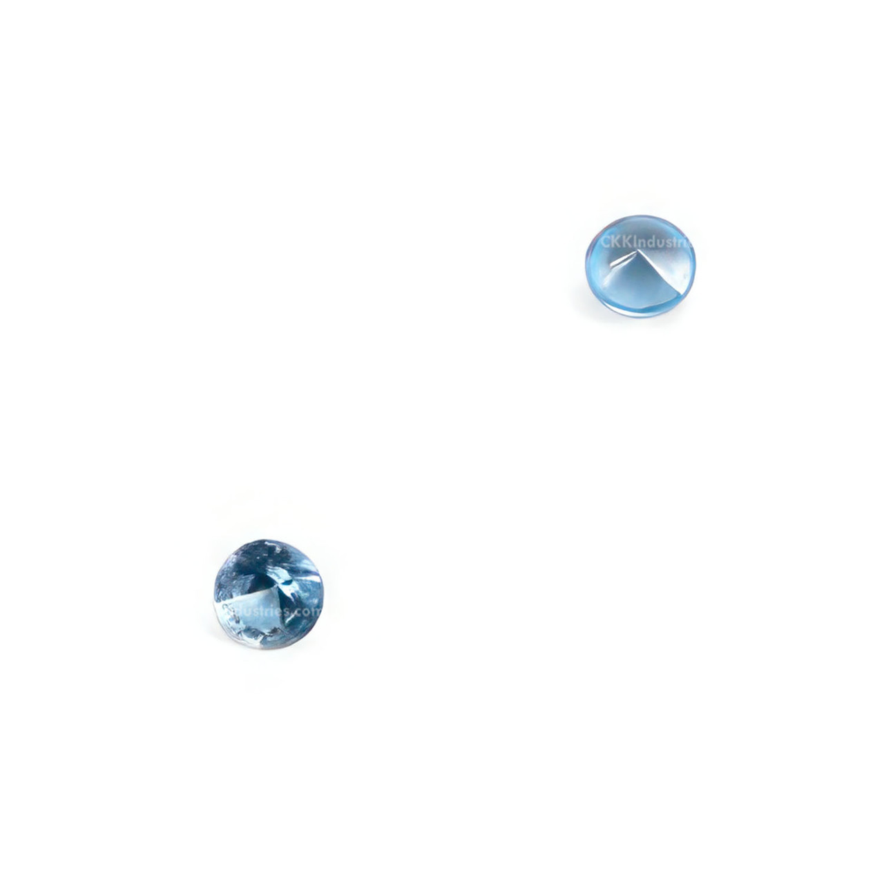 Inlay Stones - Blue Zircon (Faceted/Synthetic)