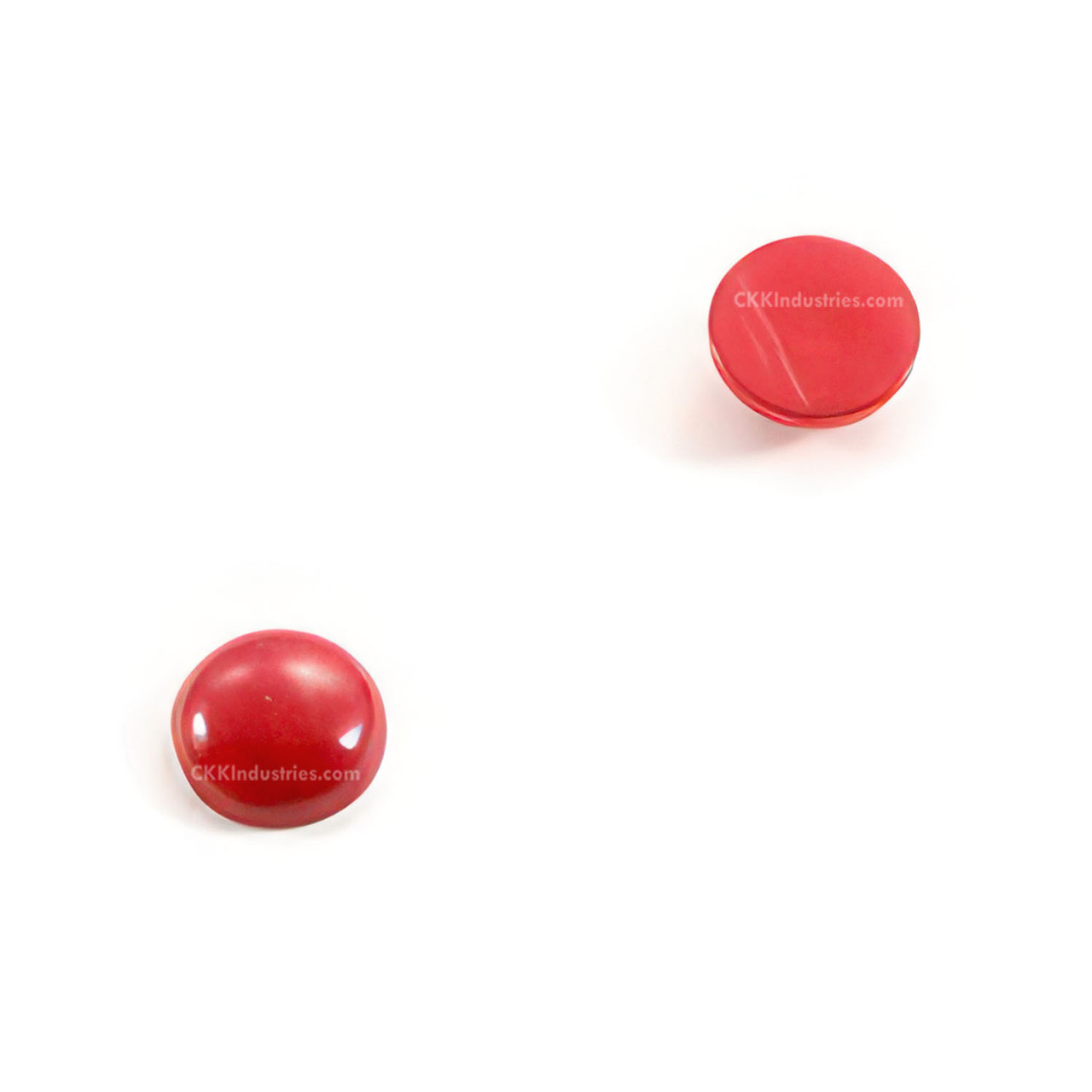 Red Coral Inlay Stone - 6mm Natural Cabochon