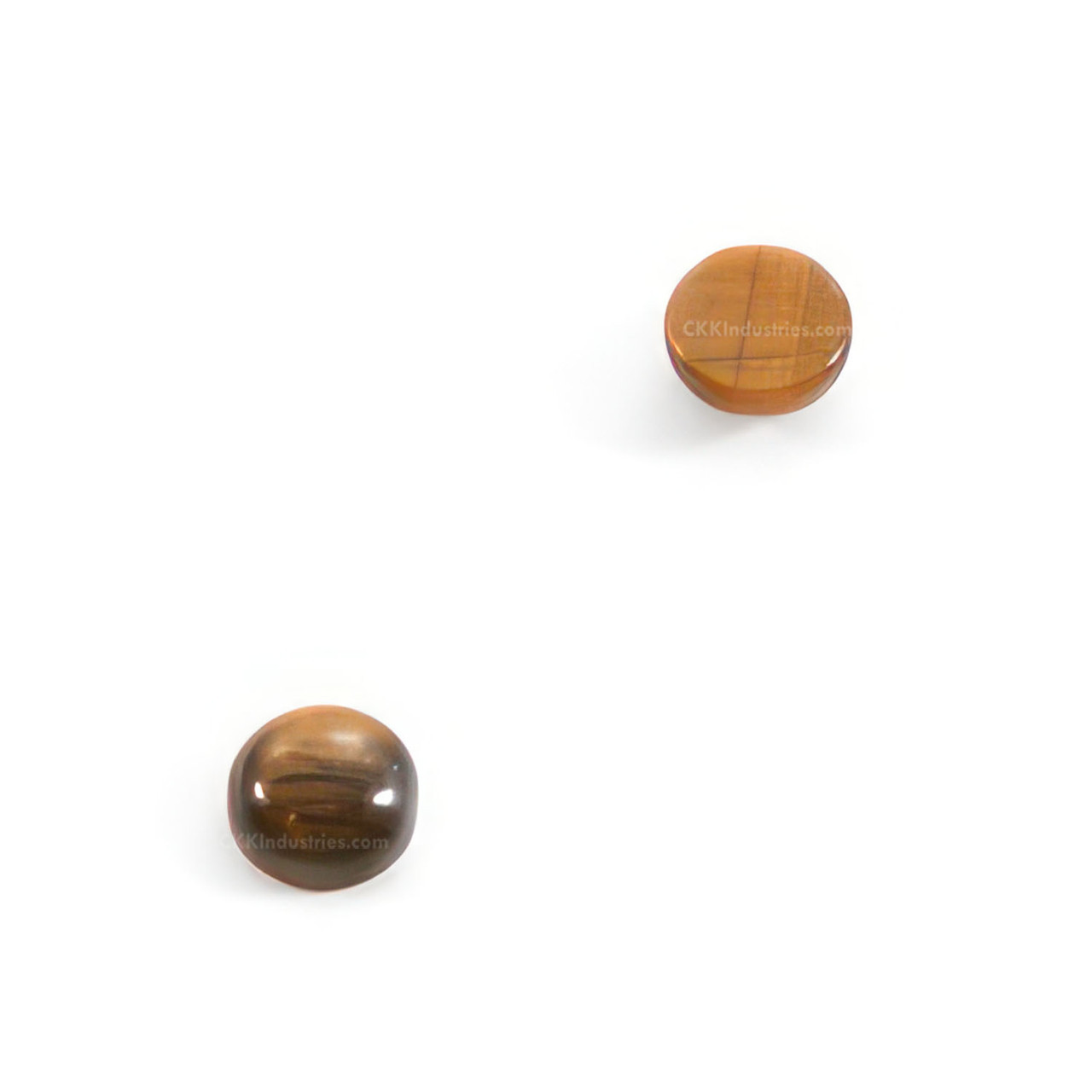 Inlay Stones - Tiger Eye (Cabochon/Natural) - 4mm