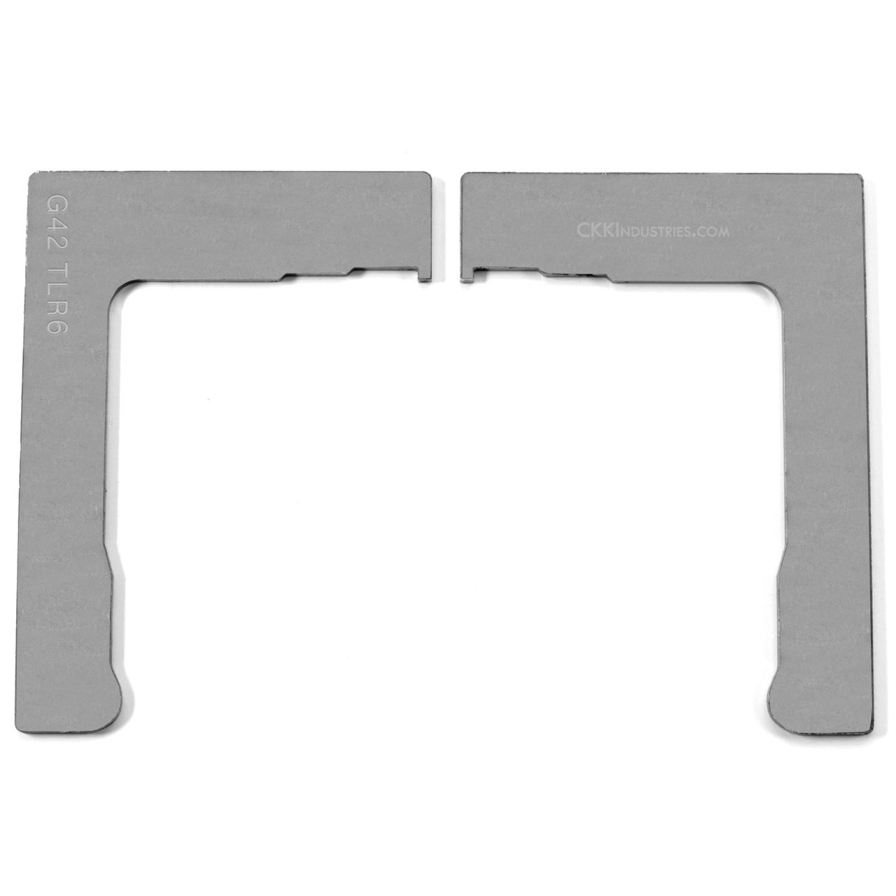 Molding Preparation - Retention Plates - (Split Mold) - for Glock 42 w/TLR6