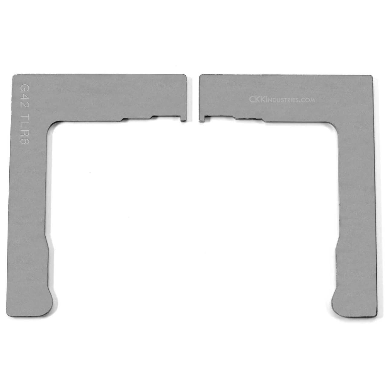 Retention Plate for Glock 42 w/TLR6 - Split Mold Pair, Steel