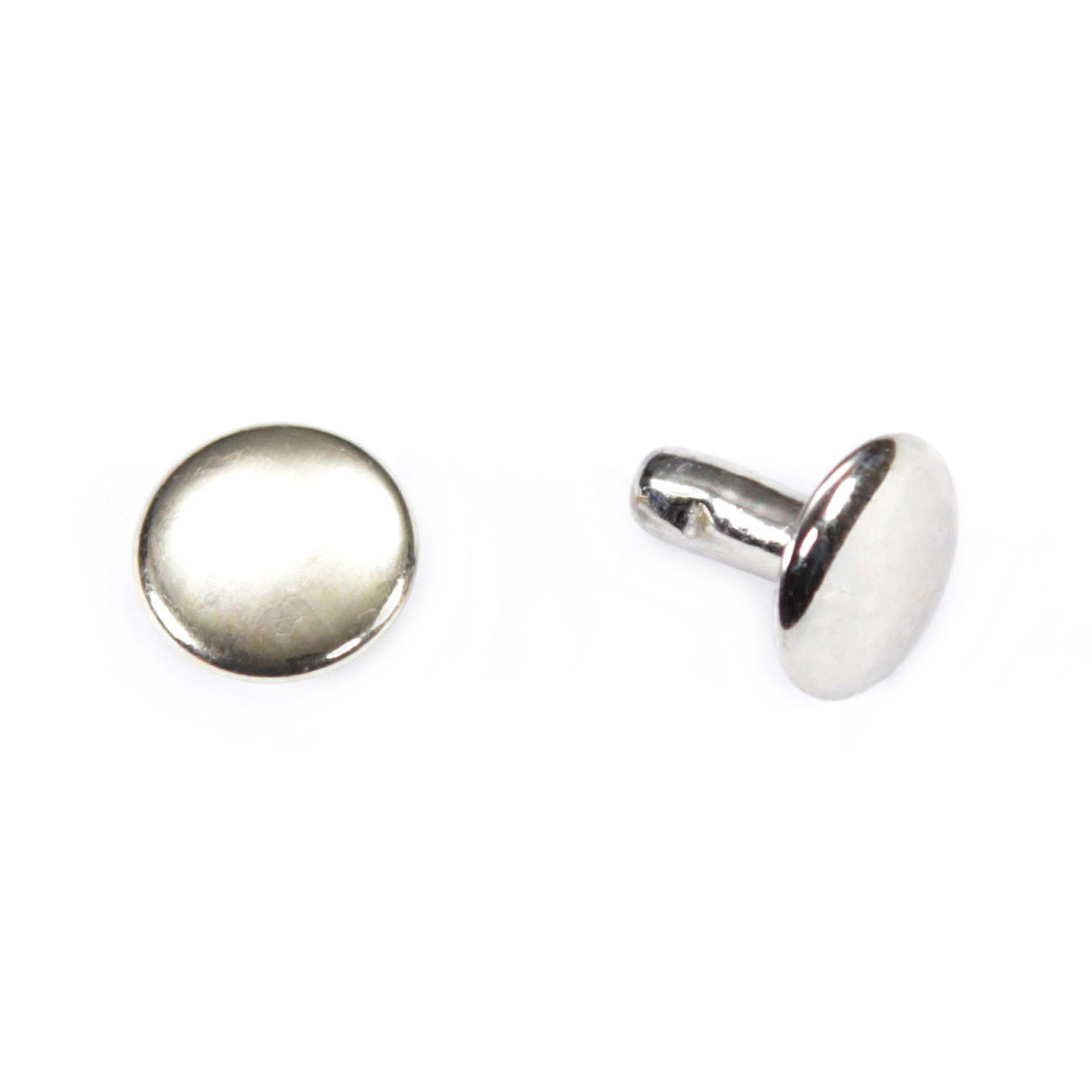 Rivets - Double Cap - Brass - (for Leather/Canvas)