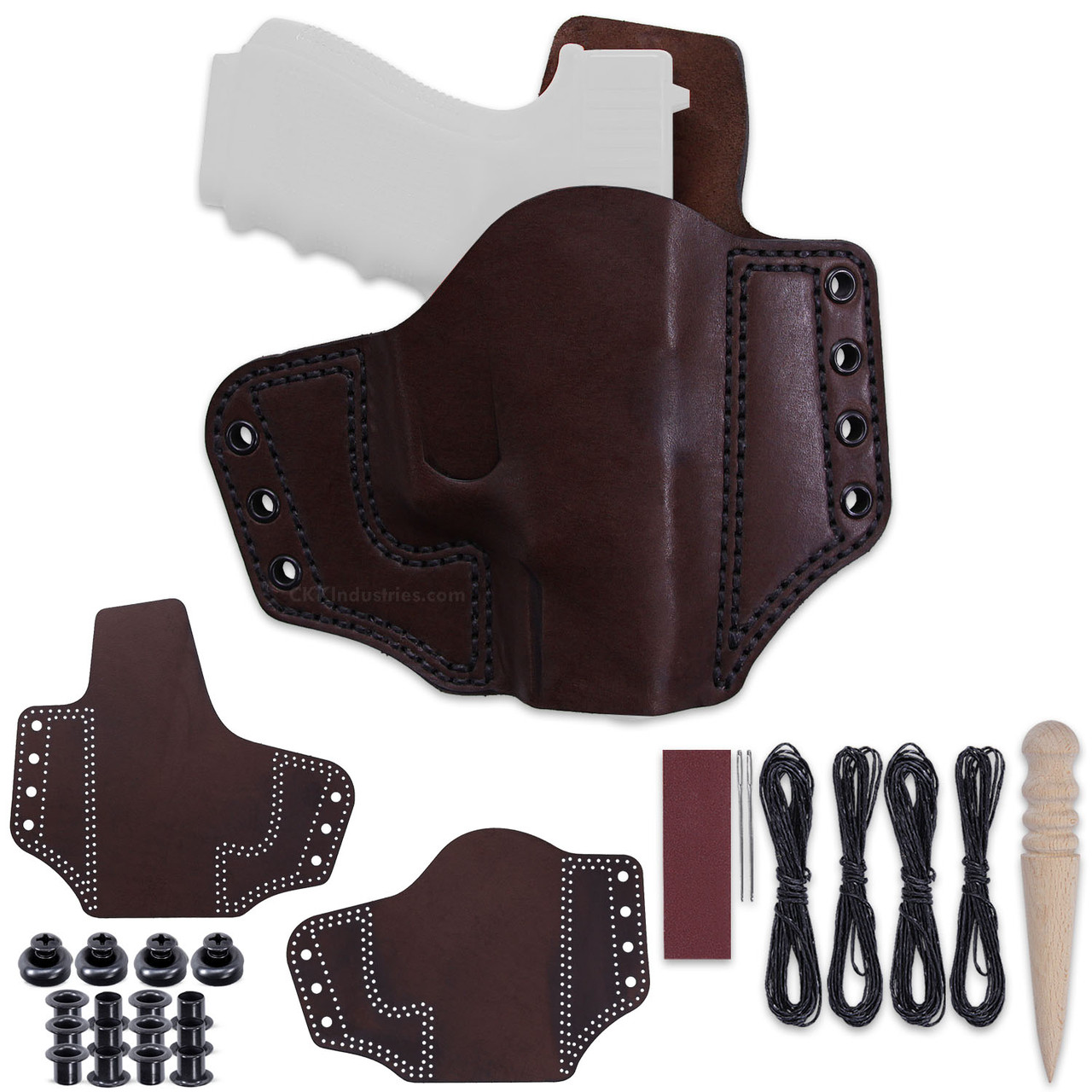 Leather Holster Kits - for Glock 32 - Belt Clip Design - (Right Hand Carry)