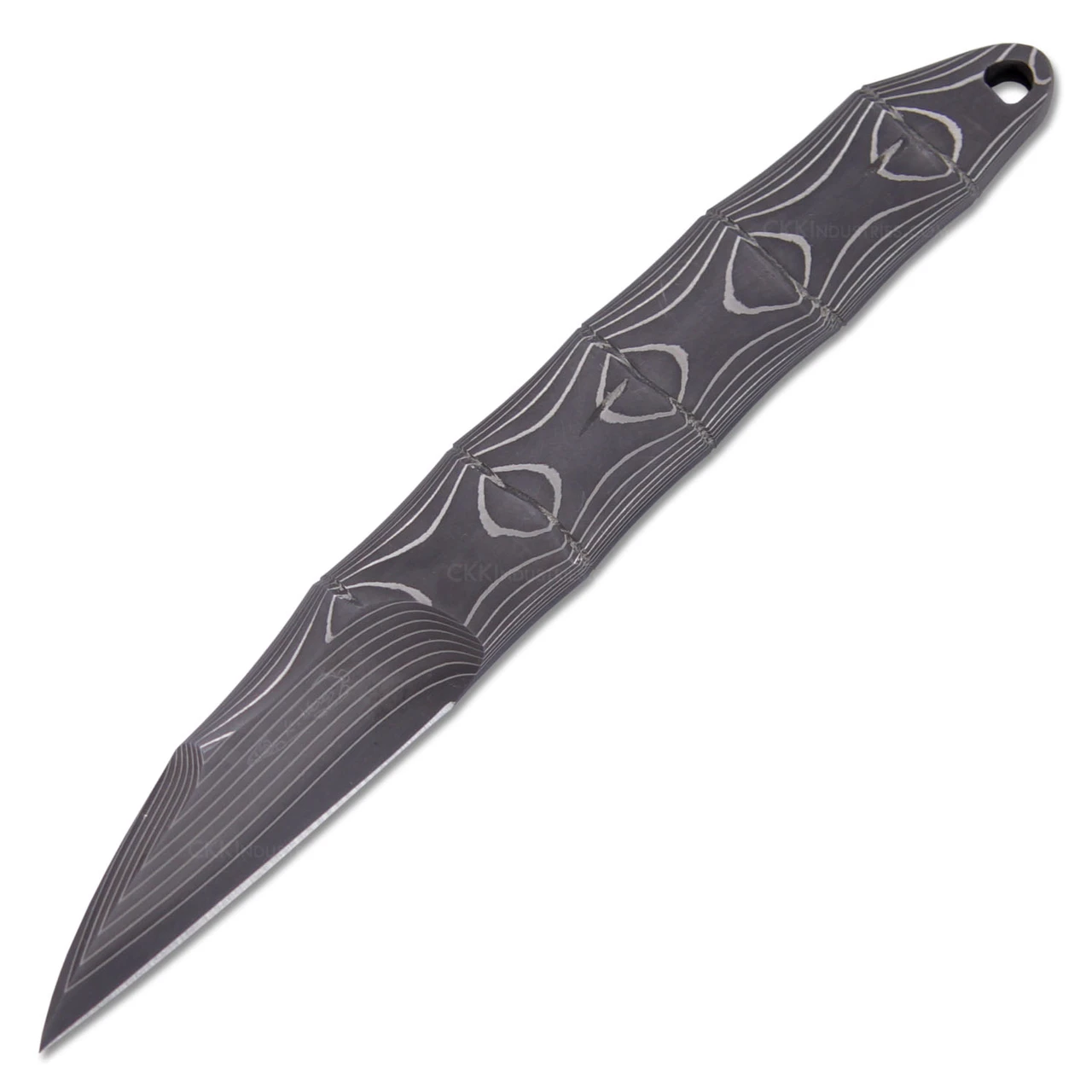 Damascus Bamboo Fixed Blade Profile Image - by Koji Hara