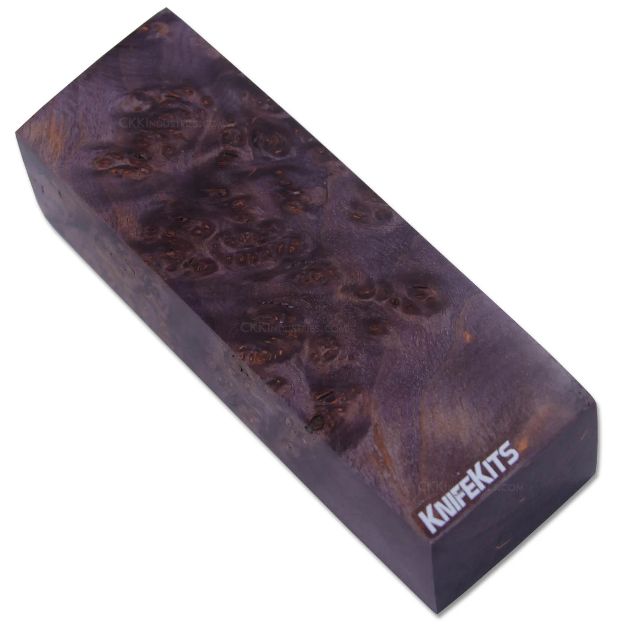 Maple Burl - Handle Blocks - Purple Hues - Stabilized