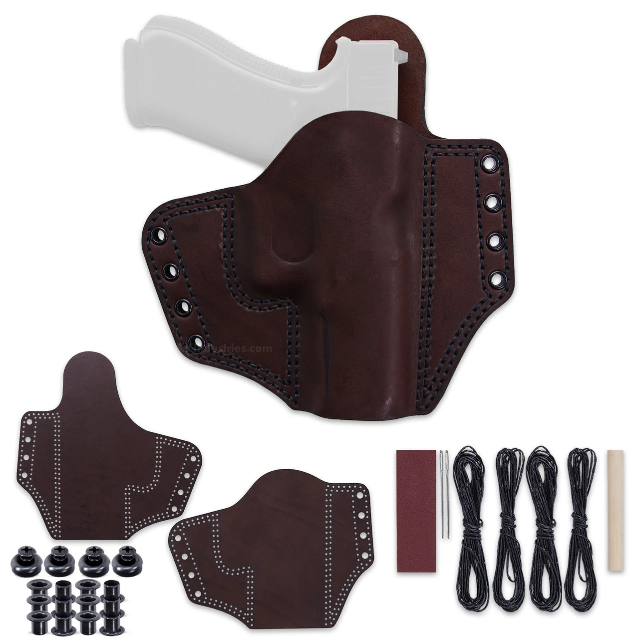 Leather Holster Kits - for Glock 24 - Belt Clip Design - (Right Hand Carry)