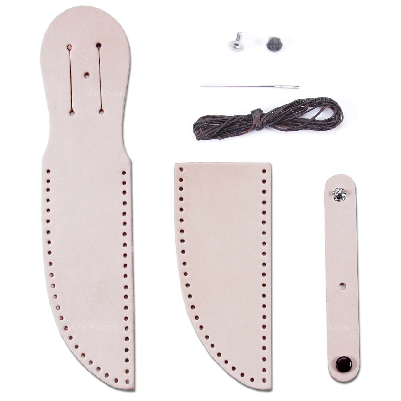 Leather Knife Sheath Making Kit - (fits up to 5.0 inch blades) - (Natural)