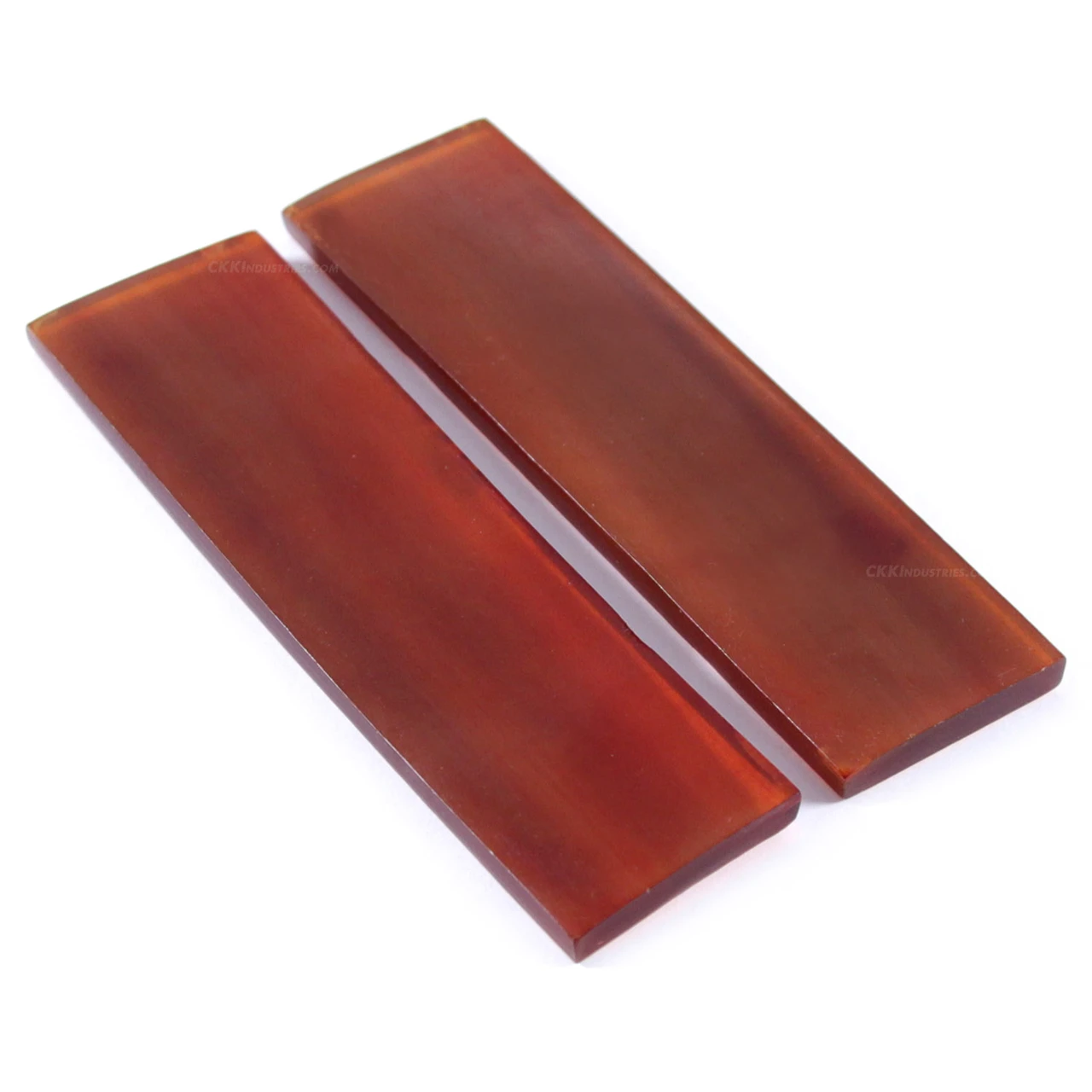 Shop Special - Buffalo Horn Handle Material - Scales - (Brown Translucent) - (3-1/2 x 1 x 5/32)