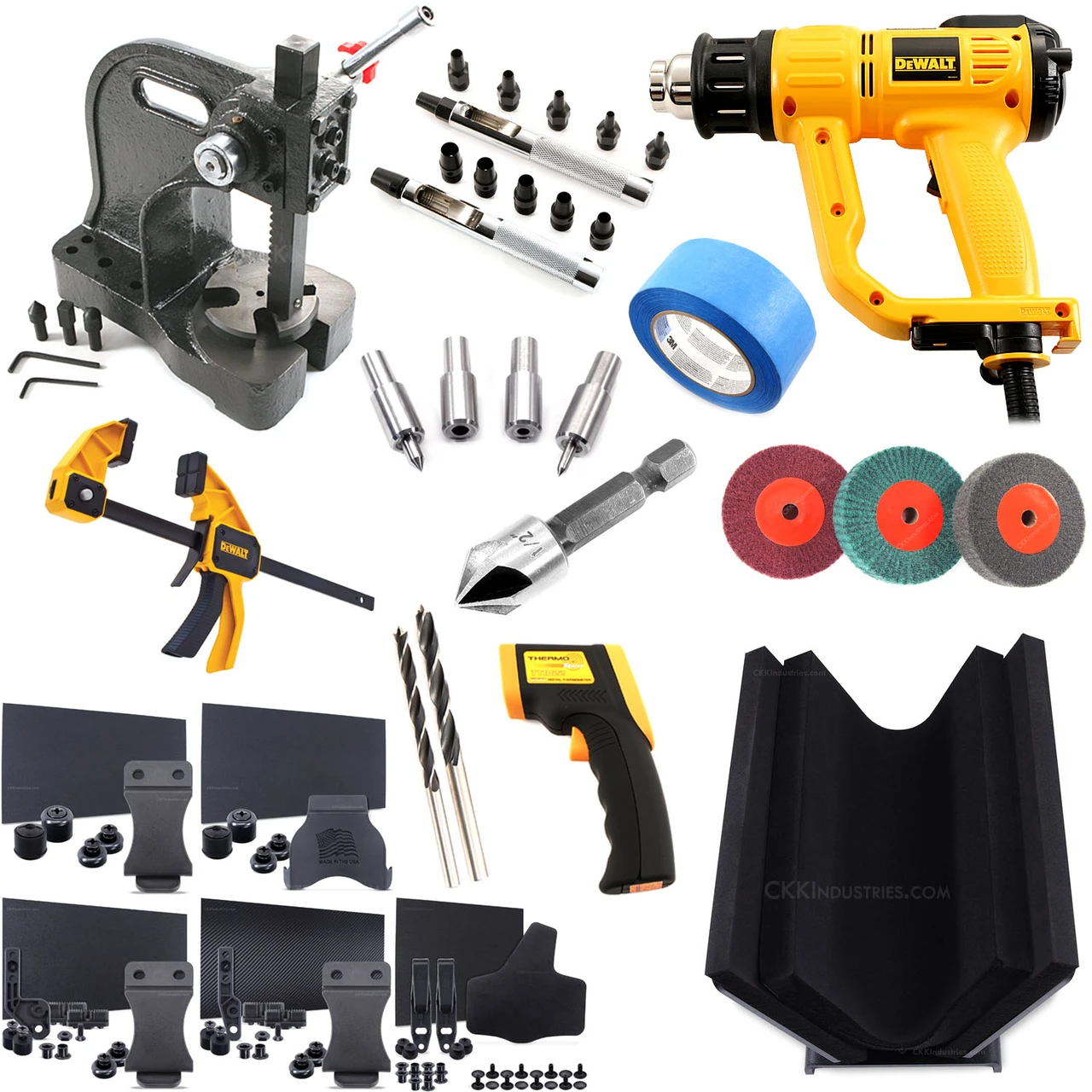 Combo Kit - Sheath/Holster Thermoform Tools - (Deluxe Series) - (w/Metal Taco Press)