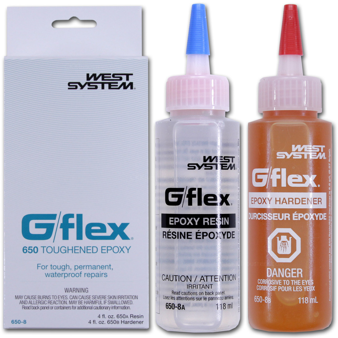 West System - G/Flex 650 Toughened Epoxy - 8 Ounce