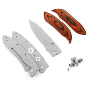 *FL006 - Frame Lock Folding Knife Kit - (w/Cocobolo Dymondwood Handles)