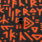 KYDEX® Sheet - Runic Camo - Hunter Orange - Infused - (.080) - (1ft x 1ft)