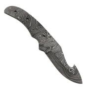 Ace Gut Hook (USA Damascus) - DIY Knife Kit - (w/Handle Combos)