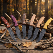 Trail Hand (USA Damascus) - DIY Knife Kit - (w/Handle Combos)