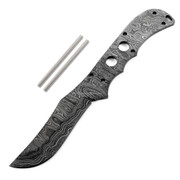Highland (USA Damascus) - DIY Knife Kit - (w/Handle Combos)