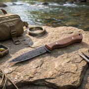 Osprey (USA Damascus) - DIY Knife Kit - (w/Handle Combos)