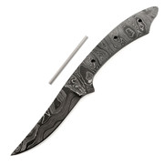 Cuda (USA Damascus) - DIY Knife Kit - (w/Handle Combos)