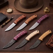 Jim Dandy (USA Damascus) - DIY Knife Kit - (w/Handle Combos)
