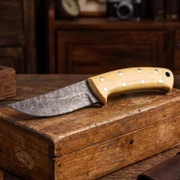 Jim Dandy (USA Damascus) - DIY Knife Kit - (w/Handle Combos)
