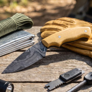 Whiplash (USA Damascus) - DIY Knife Kit - (w/Handle Combos)
