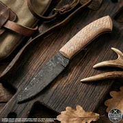 Apache (USA Damascus) - DIY Knife Kit - (w/Handle Combos)