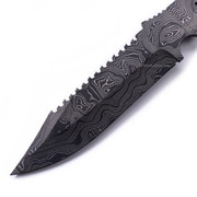 Alien Hunter (USA Damascus) - DIY Knife Kit - (w/Handle Combos)