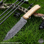 Alien Hunter (USA Damascus) - DIY Knife Kit - (w/Handle Combos)