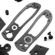 Super Squirt 3.0 - Button Lock - DIY Folding Knife Kit - (Blackout) - (w/Handle Combos)