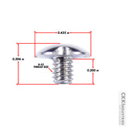Designer Chicago Screw - 8-32 - TORX - SS