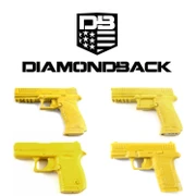 Cook's Gun Molds - Firearm Replicas Compatible for Diamondback - Training and Holster Molding Props