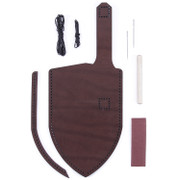 Sheath Kits - Fixed Blade - Belt Carry Pouch Design - (for 5in-8in blades) - Leather