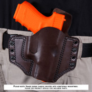 Leather Holster Kit for Glock 19 Gen4 - (Pancake) - Espresso - (RH) - (0.75in)