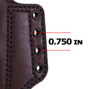 Leather Holster Kit for Glock 19 Gen4 - (Pancake) - Espresso - (RH) - (0.75in)