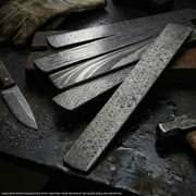 USA Carbon Damascus - 416 Layer - (52100/5160/203E/15n20) - (.075 x 1.5 x 15.5) - (Lot 925-01)