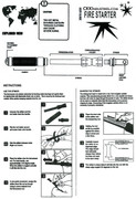 Ferrocerium Fire Starter Kit with Lanyard