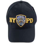 Headwear - Low Profile Cap - 100% Cotton - Blue - NYPD w/Emblem (Licensed)