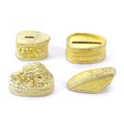 Fruit Motif Guard, Pommel & Scabbard Set - Brass