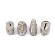 Guard/Pommel/Scabbard Set - Fruit Motif Engraved Set - Nickel Silver