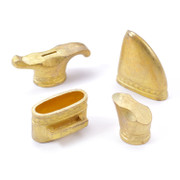 Leaf Motif Guard, Pommel & Scabbard Set - Brass