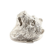 Pommel - Bear Head - Nickel Silver