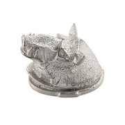 Boar Head Pommel - Nickel Silver - Satin Finish