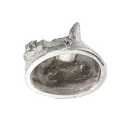 Pommel - Boar Head w/Satin Finish - Nickel Silver
